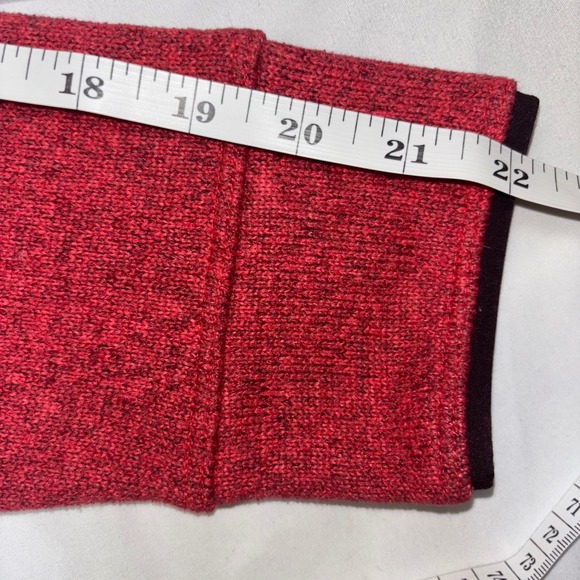 The North Face Red Heathered Fleece 1/4 Zip Hoodie Women's M - Picture 11 of 11